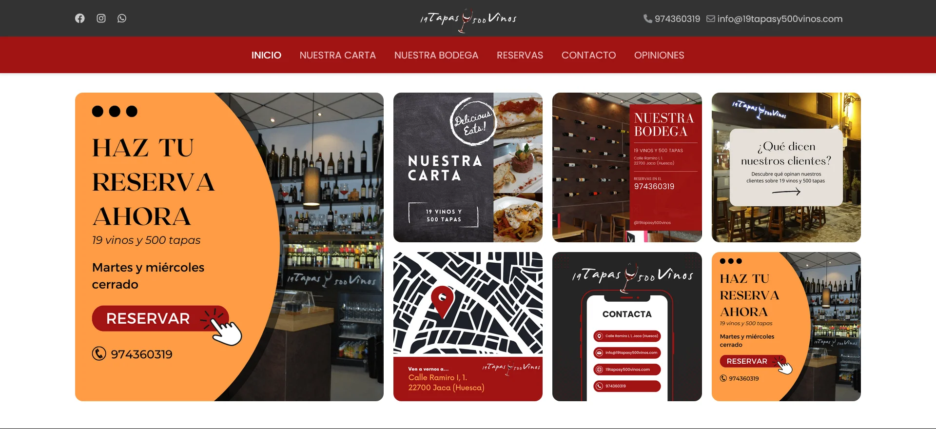 19 tapas y 500 vinos